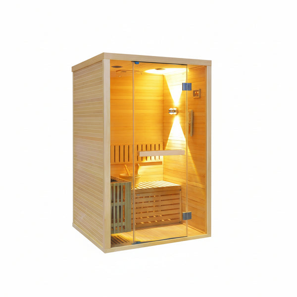 Steam Sauna 2-3 Person Traditional Sauna with 3KW/240V Stove Heater